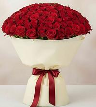 Букет 101 Красная роза Милано в Бешпагире
