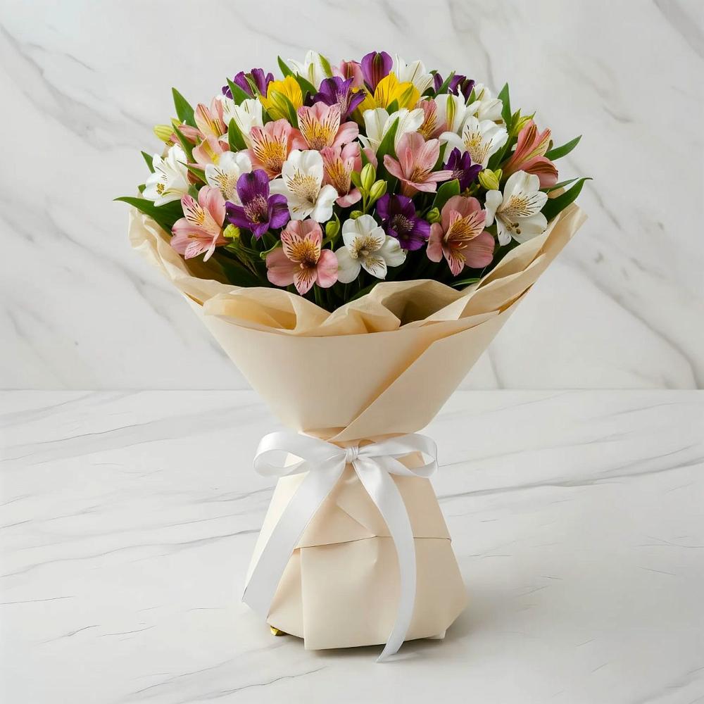 Букет цветов из: Альстромерии в Бешпагире