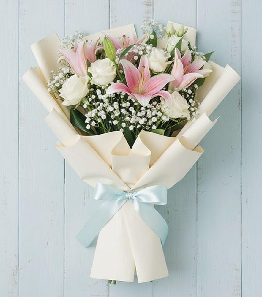 Букет цветов из: Лилии в Бешпагире