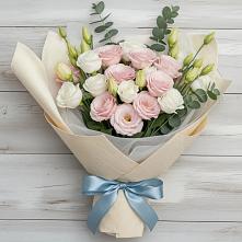 Букет цветов из:  Лизиантусы #REPLACE_PRED# Бешпагире