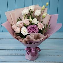Букет цветов из:  Розы и Лизиантусы в Бешпагире