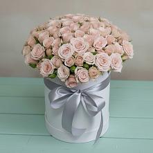 Цветочная композиция из Розы в шляпной коробке #REPLACE_PRED# Бешпагире