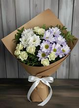 Букет цветов из:  Хризантемы и Розы в Бешпагире