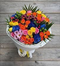 Букет цветов из:  Розы и Хризантемы в Бешпагире