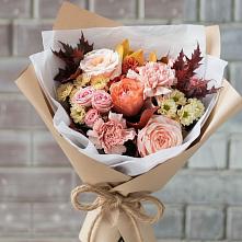 Букет цветов из:  Гвоздики, Хризантемы и Розы в Бешпагире