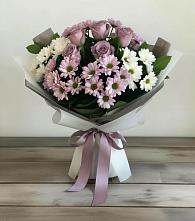 Букет цветов из:  Хризантемы и Розы #REPLACE_PRED# Бешпагире