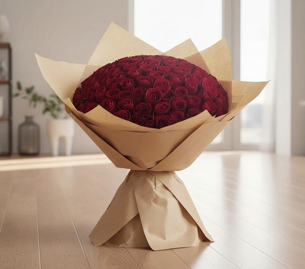 Букет 101 Красная роза в Бешпагире