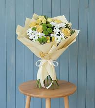 Букет цветов из:  Хризантемы и Розы в Бешпагире