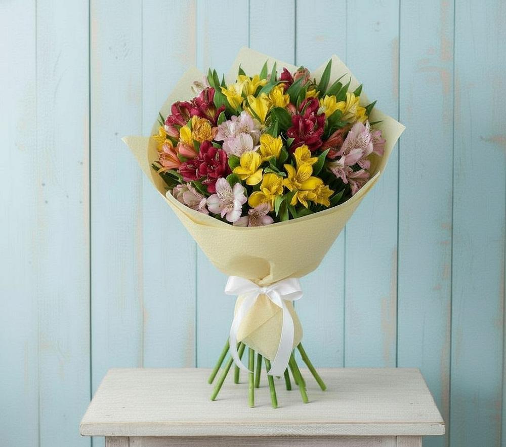 Букет цветов из: Альстромерии в Бешпагире