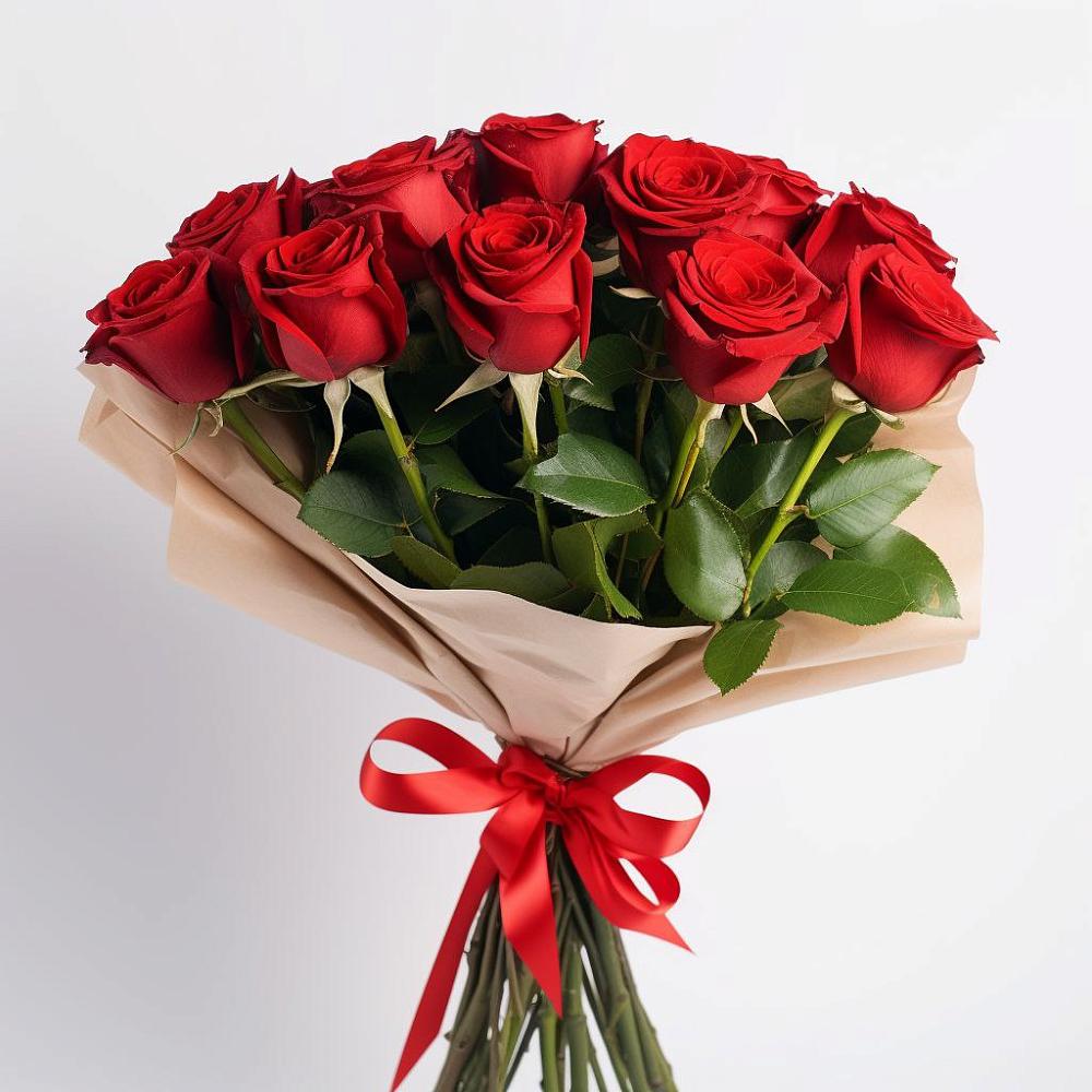 Букет 11 Красных роз Эдлесс Лав в Бешпагире