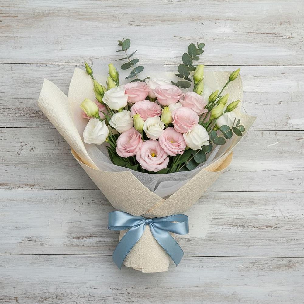 Букет цветов из: Лизиантусы в Бешпагире